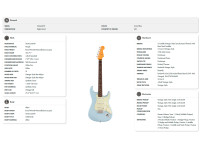 Fender Vintera II Road Worn 60s Rosewood Fingerboard Sonic Blue Fender Vintera II Road Worn 60s Rosewood Fingerboard Sonic Blue